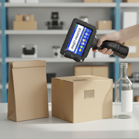 Impresora de Inyección de Tinta Portátil TIJ de 600DPI, Máquina de Codificación Industrial Portátil para Marcar Códigos de Lote, Códigos QR y Códigos de Barras en Todas las Superficies