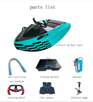 Vente Flash : Kart Aquatique Électrique au Lithium 72V, Mini Jet Ski, Bateau, Kart de Course pour Lac, Parc Aquatique, Divertissement