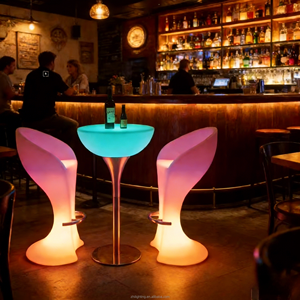 Mesa de <span class=keywords><strong>Bar</strong></span> LED Impermeable para el Hogar, <span class=keywords><strong>Bar</strong></span>, Bodas, Hoteles, Centros Comerciales o Eventos, Mesa de <span class=keywords><strong>Bar</strong></span> Luminosa para Fiestas y Eventos al Aire Libre - Product Image 6