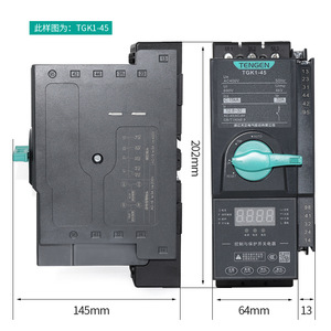 Démarreur de moteur Tengen Tgk1-45 3P 380V 45A avec protection intégrée contre la perte de phase, la surcharge, les courts-circuits et les fuites - Product Image 1