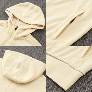 Conjunto de Sudadera con Capucha y Pantalones Deportivos de Fútbol para <span class=keywords><strong>Hombre</strong></span> de Alta Calidad Personalizado con Cremallera - Product Image 4