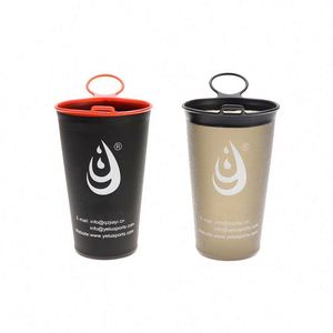 Échantillon GRATUIT Produits populaires Prix de gros 200 ML 250 ML Tasse souple pliable en TPU pour le camping et la randonnée en extérieur - Product Image 3