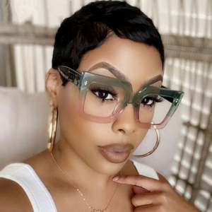 Gafas de Sol Cuadradas Extra Grandes de Moda Retro 2021, Coloridas, con Protección UV400, Monturas de Doble Color para Mujer - Product Image 1