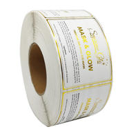 Autocollant personnalisé carré en vinyle auto-adhésif imperméable avec points UV pour l'emballage des bouteilles de jus et de boissons, impression numérique