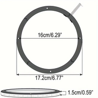 4 pièces, éclairage LED pour voiture de 6,5 pouces, anneau lumineux RGB, éclairage de poursuite, application + télécommande, anneau lumineux pour l'intérieur de la voiture, facile à installer