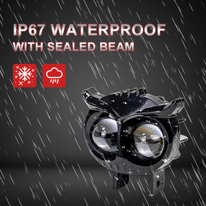 Phares <span class=keywords><strong>de</strong></span> moto LED à <span class=keywords><strong>bas</strong></span> <span class=keywords><strong>prix</strong></span>, design hibou, double couleur, 12-80V, mini spot LED, phares <span class=keywords><strong>de</strong></span> conduite pour moto - Product Image 6