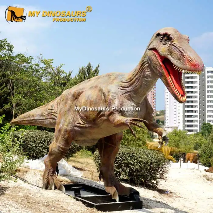 MY DINO Scene Design Tyrannosaurus Rex Dinosaur Statue for Taking Photos