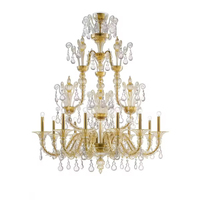 Lustre en cristal sculpté de style médiéval français, de luxe italien, en verre de Murano, pour villa, salon, chambre, hôtel