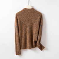 Pull fin décontracté à col montant avec imprimé lettres, Tendance Hiver 2026, en cachemire 15.5-16.5 momme, de la collection Quiet Luxury Helan Mountain Ningxia