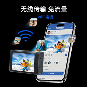 กล้องแอคชั่น 5K กันน้ำ 30 เมตร พร้อม Wifi กล้องวิดีโอสำหรับกีฬากลางแจ้ง สำหรับปั่นจักรยาน ดำน้ำ บันทึกภาพ - Product Image 4