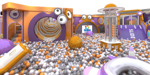 Structure de jeu intérieure pour enfants <span class=keywords><strong>Mario</strong></span> Ball Pit avec toboggan et obstacles, design élégant et personnalisable, directement de l'usine - Product Image 2