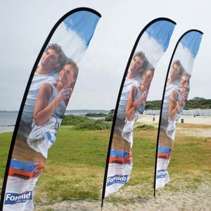 Banderas de playa Impresión personalizada Postes de bandera de plumas Banners Publicidad promocional al aire libre - Product Image 6