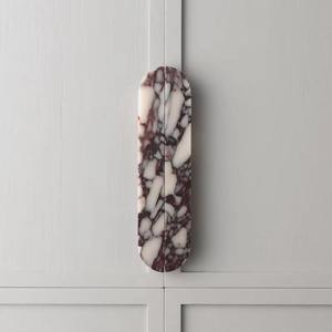 XWS Wholesale Stone <strong>White</strong> Marble Half Moon Cabinet Handle Minimalist Geometric <strong>Drawer</strong> Pull for Wardrobe Furniture Handles <strong>Knobs</strong> - Product Image 3