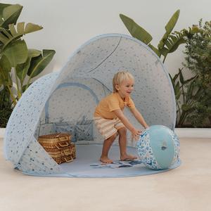 Novedad Tienda de Campaña para Bebé con Sombra Ajustable, Impermeable y Desplegable para 2 Personas, Refugio Solar Tipo Cabaña de Playa con Cuatro Estacas para Exteriores y <span class=keywords><strong>Mar</strong></span> - Product Image 5