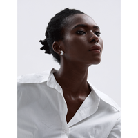 JINYOU 1202 Boucles d'oreilles clous élégantes en acier inoxydable avec coquillage naturel en forme de cœur pour femme, bijoux fantaisie dorés, charmes de mode