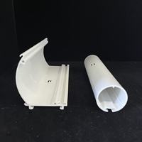 Accessoires de stores enrouleurs en plastique en gros pour usine, kit complet de garnitures pour rail supérieur et inférieur de 38 mm pour stores enrouleurs de fenêtre