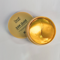 Patchs pour les yeux OEM Hydrogel 24K Algues dorées Collagène Gel Pads Masque pour les yeux