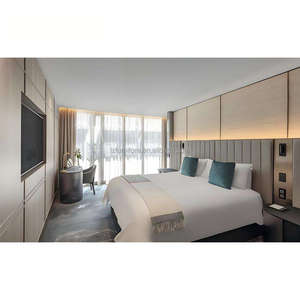Ensemble de mobilier de chambre d'hôtel de luxe 5 étoiles sur mesure, projet clé en main FF&E, menuiserie de qualité professionnelle, solution pour l'Arabie Saoudite - Product Image 1