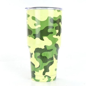 30oz đôi tường thăng hoa ngụy trang thiết kế tùy chỉnh cốc cà phê thép không gỉ Tumbler với nắp cho uống - Product Image 1