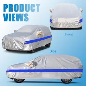 Waterproof Car Cover UV Protection All Weather Outdoor PE Aluminum Car Cover