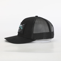 Gorras de camionero con parche tejido Sombrero deportivo de malla de 6 paneles para exteriores con bordado 3D Gorra deportiva informal de ante de algodón en blanco