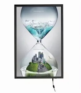 A1 Aluminum poster snap frame ultra thin advertising led 25mm uv printing lamp plate wall mounted