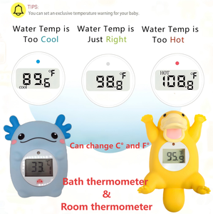 เครื่องวัดอุณหภูมิในอ่างอาบน้ำพลาสติกแบบดิจิตัลพร้อมจระเข้สีเขียวรูปทรงสัตว์ป่าสำหรับวัดอุณหภูมิในครัวเรือนแบบ BT-0031 - Product Image 2