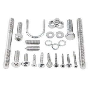 Nhà Máy Tùy Biến Vít Nut <span class=keywords><strong>Bolt</strong></span> Máy Giặt Threaded Rod U-<span class=keywords><strong>Bolt</strong></span> Hình Lục Giác Đầu Pan Đầu 304 316 Thép Không Gỉ - Product Image 1
