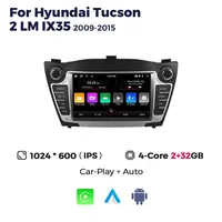 Radio Multimedia para Auto Android con GPS y Navegación para Hyundai Tucson IX35 2009-2015, 2+32GB, Car-play, Unidad Principal Estéreo