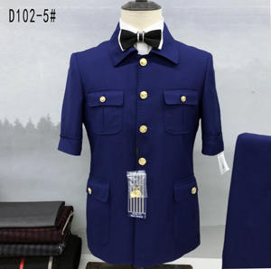 Costumes d'été à manches courtes deux pièces pour hommes <span class=keywords><strong>Costume</strong></span> au design spécial pour hommes Afrique <span class=keywords><strong>Costume</strong></span> pour hommes de haute qualité - Product Image 3