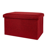 Tabouret de rangement imperméable pour le salon, Pouf, 100 cm, pliable, permettant de gagner de l'espace