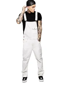 Poly Cotton american Painters White Bib Overalls for Painting Men