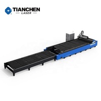 Kit complet de découpe laser à fibre 6000 kW Raycus 6000 W Machine CNC 2x6 m Tôle 6 kW Jinan Tianchen Chine avec système Cypcut