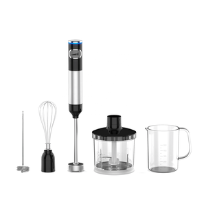 800W 5-in-1 tay ngâm máy xay sinh tố <span class=keywords><strong>Chopper</strong></span>/Whisk/Frother thép không gỉ dính Máy xay sinh tố kích hoạt biến tốc độ chỉ số ánh sáng - Product Image 4