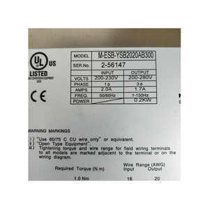 Motor de Corriente Alterna NSK Ltd. M-ESB-TSB2020AB300, Equipo Industrial de Acero Inoxidable, 200-230V, 0.2kW - Product Image 5