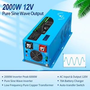 Inversor de Onda Sinusoidal Pura SU N GO LD PO WR de 2000W 3000W 4000W 48V Monofásico/Trifásico con Cargador - Product Image 3