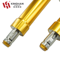 KINGHAM Amortisseur avant CNC réglable pour suspension de moto Aerox Aluminium Autres accessoires de moto Personnalisation