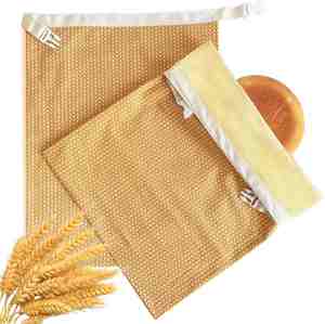 Algodón reutilizable para bolsas de pan de cera de abeja para mantener fresco - Product Image 1