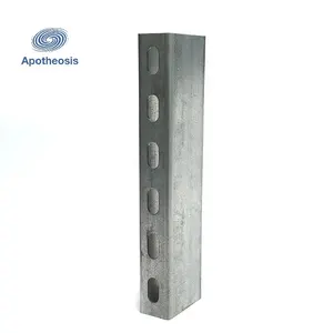 Proveedor de canales C 41mm Estilos de canales de puntal galvanizado Canal C Precio de acero