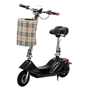 Deportes y Entretenimiento BD008 Little Dolphin Scooter Eléctrico Plegable de 2 Ruedas, Scooter Eléctrico Portátil con Asiento para Niños y Cesta - Product Image 5
