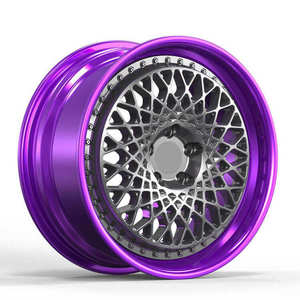 Cerchi in Lega Forgiati A6061 T6 in Alluminio, 17 Pollici, Cromati Viola per <span class=keywords><strong>Fiat</strong></span> <span class=keywords><strong>500L</strong></span> - Product Image 1