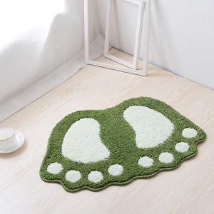 RTS Non Slip Big Foot Toilet Mat Area Rugs Carpet <b>Doormat</b> Floor Mat Absorbent Mats Bathroom Rugs - Product Image 5