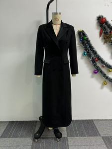 Di alta qualità <span class=keywords><strong>giacca</strong></span> lunga da donna elegante da donna con colletto <span class=keywords><strong>abito</strong></span> aderente abiti cappotto lungo Business <span class=keywords><strong>giacca</strong></span> lunga per le donne - Product Image 3