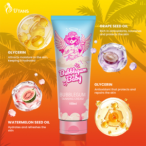 Crème bronzante BubbleGum Melanin Peptide à action intense pour accélérateur <span class=keywords><strong>de</strong></span> <span class=keywords><strong>bronzage</strong></span> en cabine, sans tache ni traces - Product Image 3