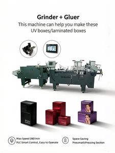 Máquina Plegadora y Encoladora Automática 3A-580 para Cajas de Cartón, Accionamiento Eléctrico, para Madera y Plástico, Tamaño Pequeño, Alta Velocidad 230M/min - Product Image 3
