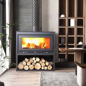 Chimenea de <span class=keywords><strong>leña</strong></span> de acero moderna, estilo decorativo, fácil instalación de inserción para sala de estar, Villa, Homestay, calentador de fuego interior - Product Image 1