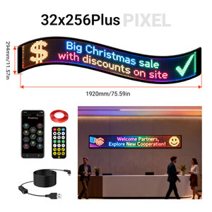 Pantalla LED Digital USB Flexible, Personalizable con Texto, Animación, Ritmo Musical, para Tiendas, Bares, Ventanas de Automóviles - Product Image 5