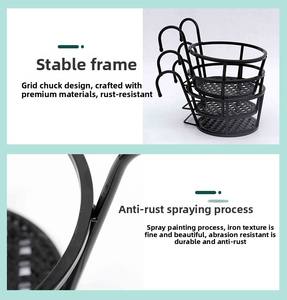 P428 Jardinières suspendues modernes de luxe en fer durable pour clôture métallique - Product Image 4