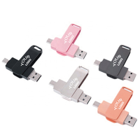 Clé USB personnalisée avec logo, type C, 8 Go, 32 Go, 64 Go, 128 Go, 256 Go, 512 Go, 2 en 1, clé OTG, clé USB en métal