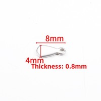 Collier pendentif queue brillante petit Bracelet fermoir plaqué or en acier inoxydable accessoires de bricolage composants de résultats étendus